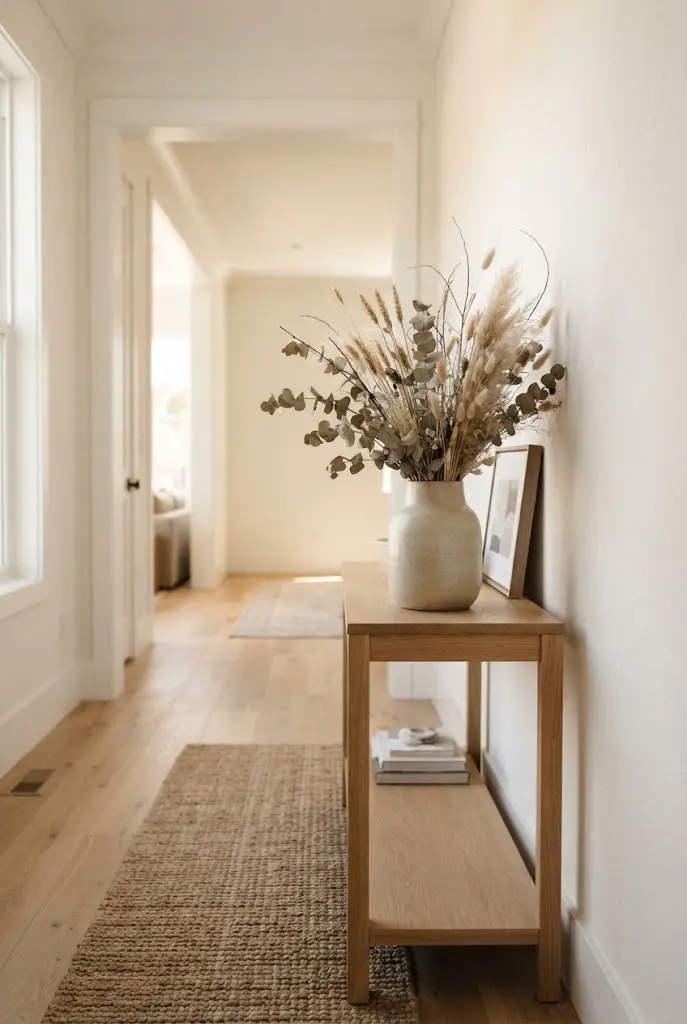 15 Natural Hallway Decor Elements for a Cozy First Impression