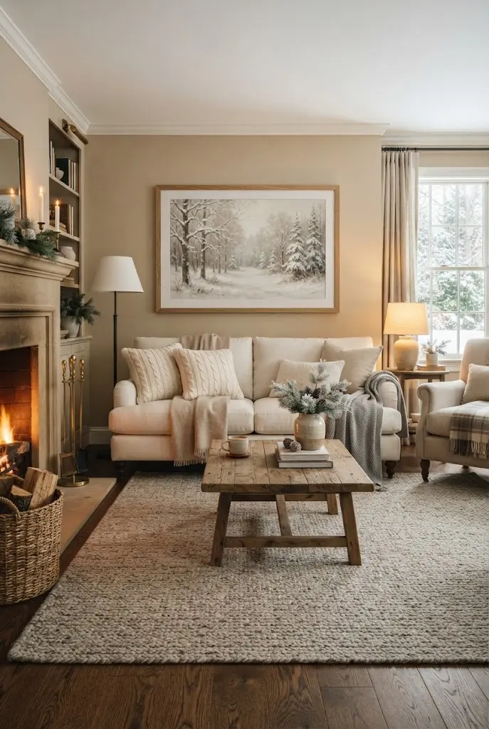23 Winter Living Room Decor Ideas for a Cozy and Warm Home