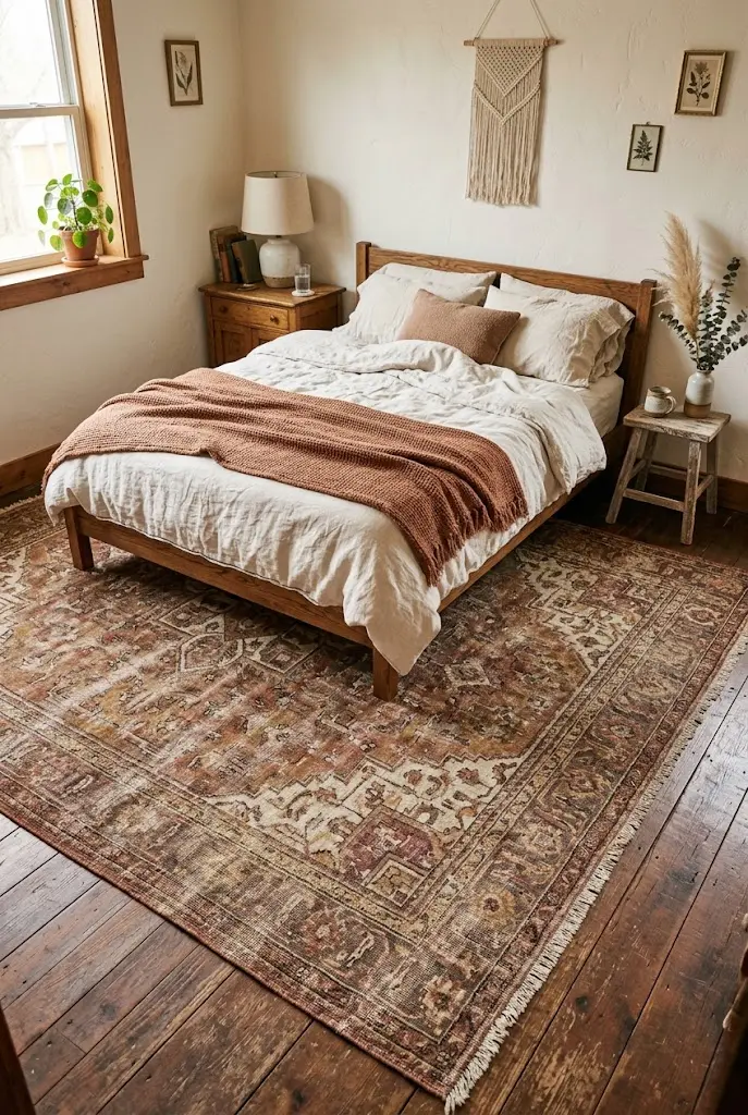 15 Cozy Boho Bedroom Ideas With Warm Earth Tones and Natural Texture