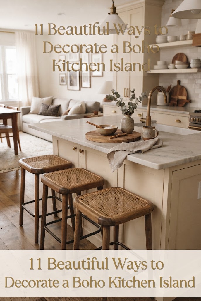 11 Beautiful Ways to Decorate a Boho Kitchen Island